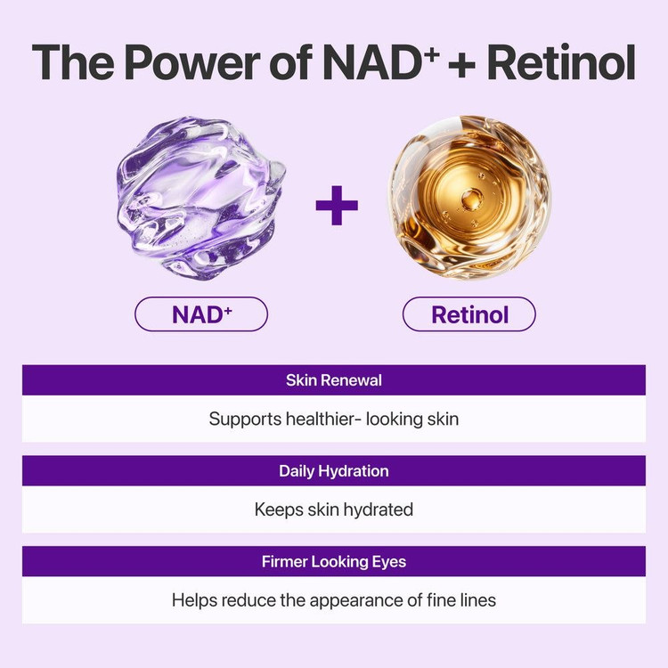 کرم دور چشم NAD و رتینول ضدچروک قوی Numbuzin