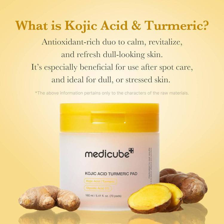 پد تونر کوجیک اسید و زردچوبه Medicube