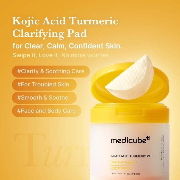 پد تونر کوجیک اسید و زردچوبه Medicube