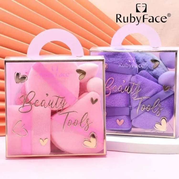 ست 9 تکه پد آرایشی حوله ای Ruby Face