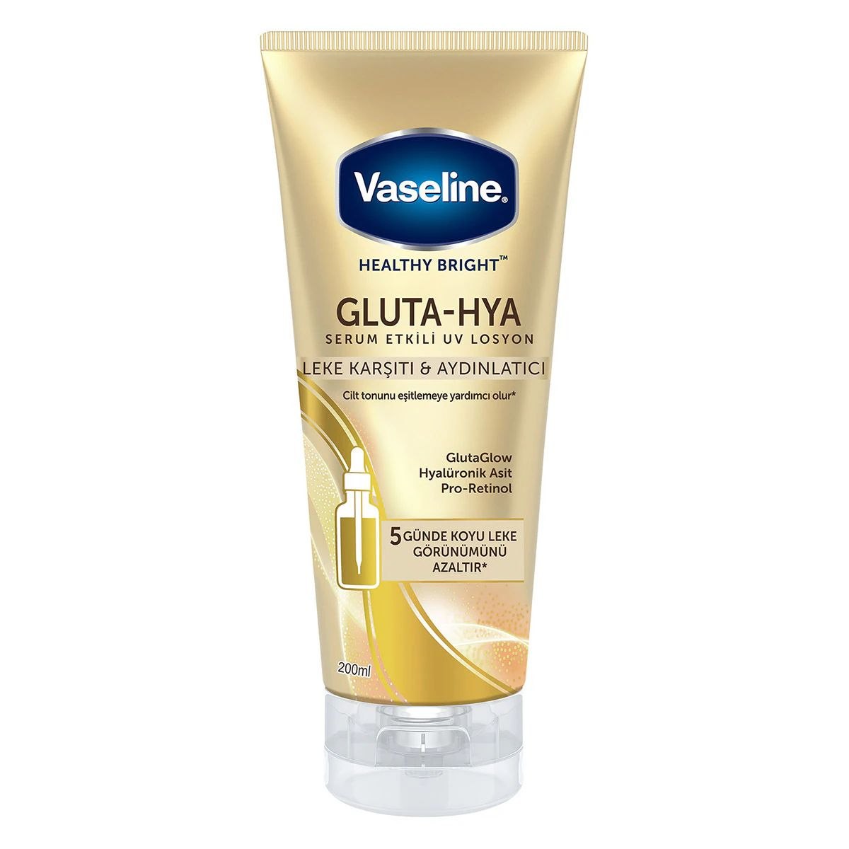 لوسیون بدن گلوتا-هیا مدل ضدلک و روشن کننده Vaseline