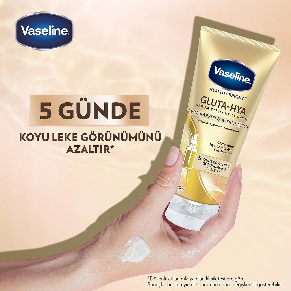 لوسیون بدن گلوتا-هیا مدل ضدلک و روشن کننده Vaseline